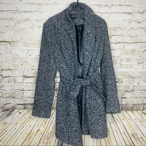 The Limited Heather Gray Tie Waist Coat size Large